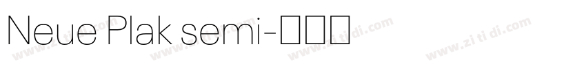 Neue Plak semi字体转换
